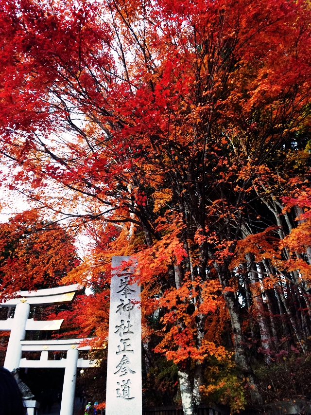 三峰神社の紅葉
